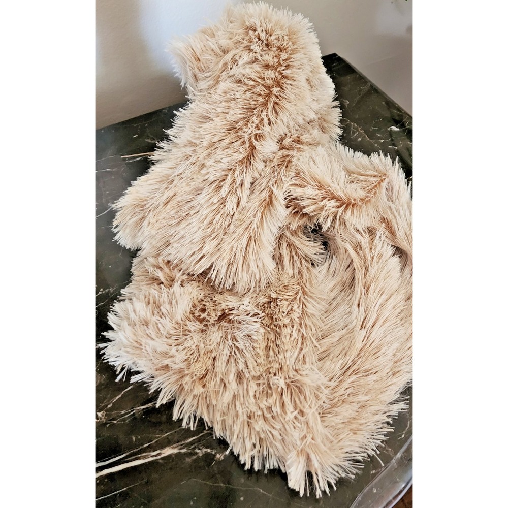Gold Medal International Beige Faux Fur Infinity Scarf Neck Warmer - Picture 7 of 9